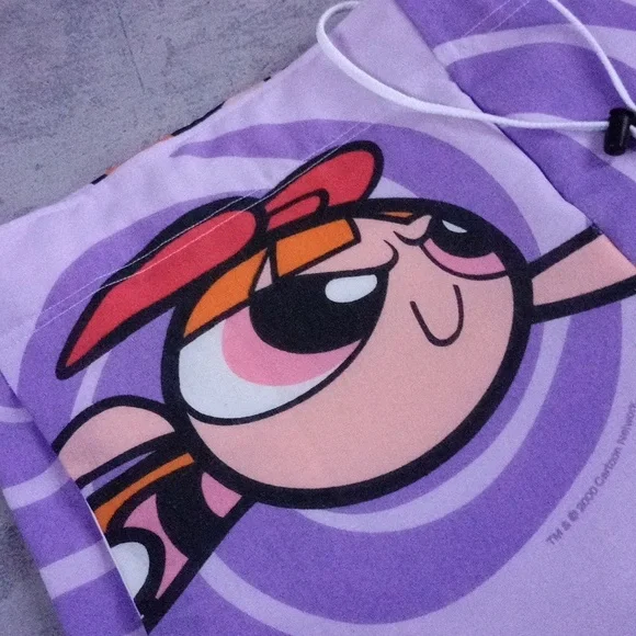 Vintage Boom Box Benny's "Power Puff Girls" Custom Patchwork Shorts – UNISEX - Picture 8 of 8